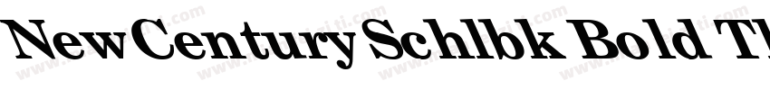 NewCenturySchlbk Bold Th字体转换